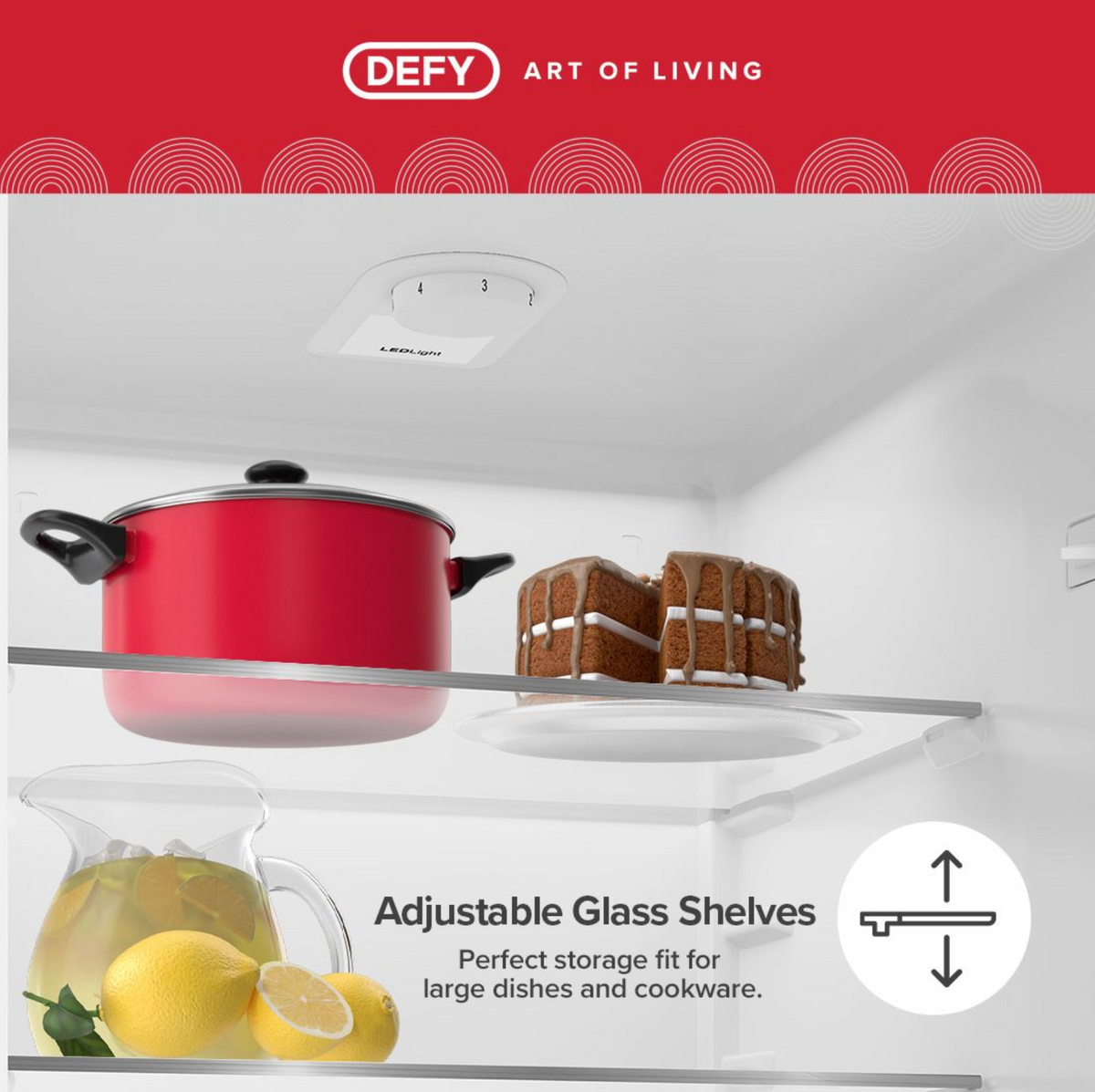 Defy 348L Bottom Mount freezer Fridge with Water Dispenser DAC645