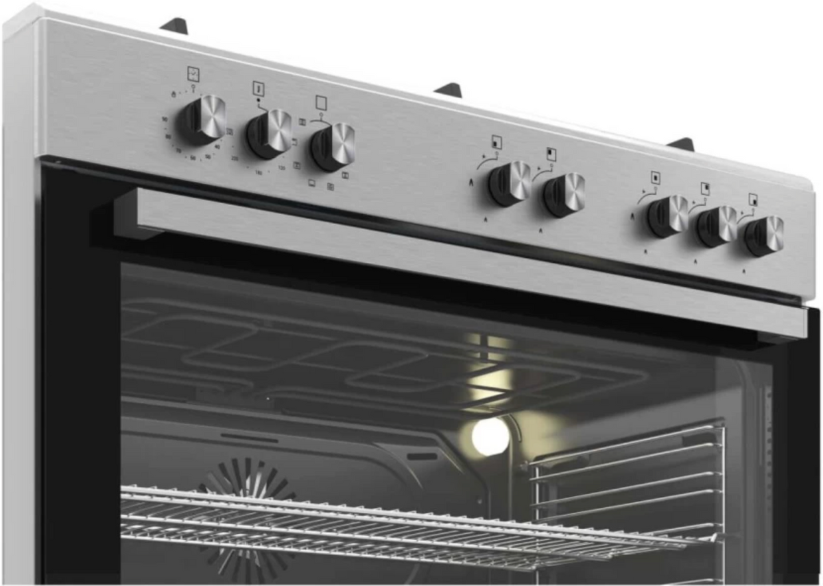 Defy DGS904 Stainless Steel Manual Gas Stove with Oven (5 Burners)
