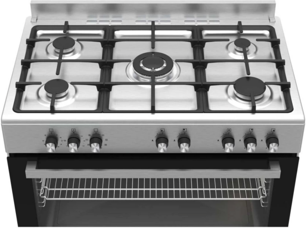 Defy DGS904 Stainless Steel Manual Gas Stove with Oven (5 Burners)