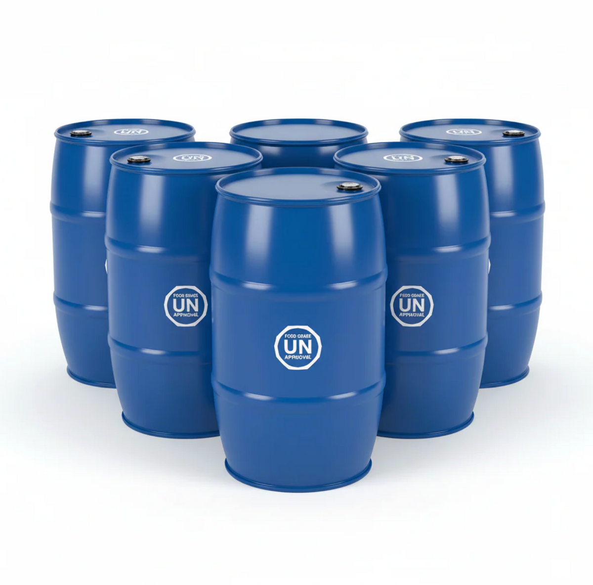 FOOD GRADE 300 Liter BRAND NEW UN Approved Close Top Blue Drums