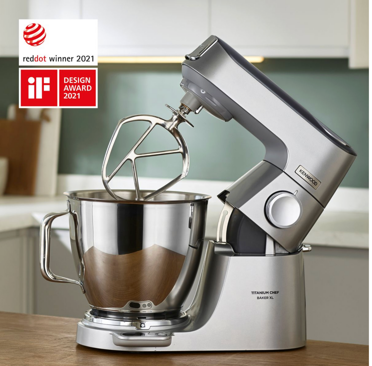 Kenwood - Chef Baker Titanium XL Kitchen Machine - KVL85.004SI