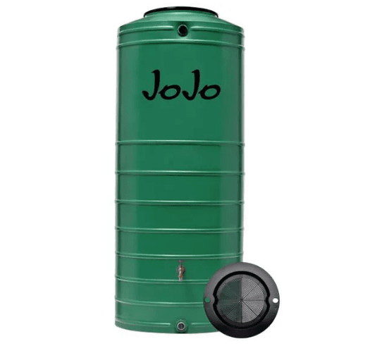 Jojo 1000 litre tank slimline water tank green