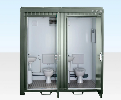 Double Mains Toilet 8Ft x 5Ft (Bottle Green)