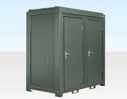Double Mains Toilet 8Ft x 5Ft (Bottle Green)