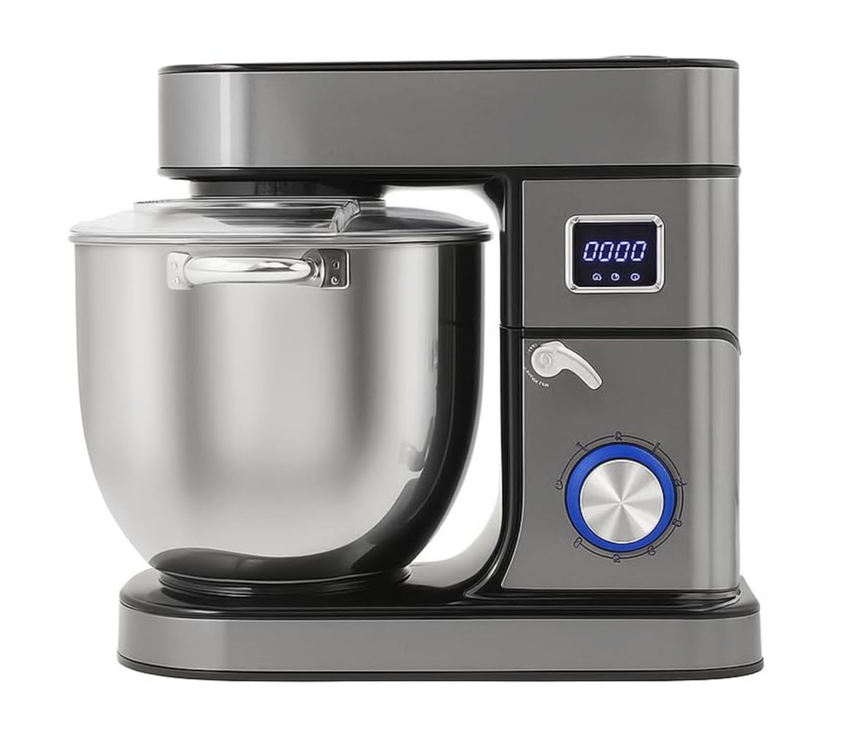 2000W Heavy-Duty Stand Mixer – 6 Speeds, 12L Stainless Steel Bowl, Tilt-Head Design, Ideal for Bread, Cake, Cookies & Large Batch Mixing