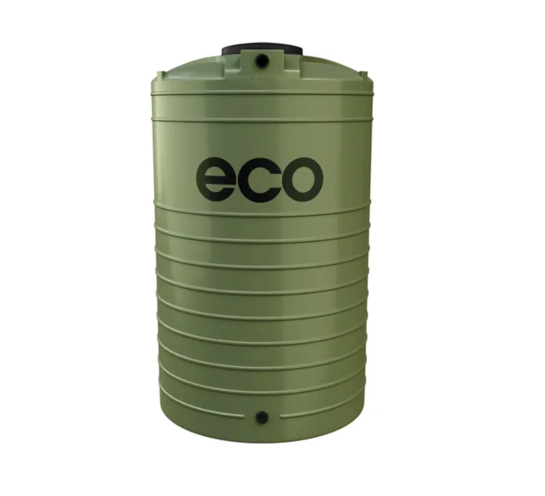 Eco 2050 liter vertical water tank- Olive