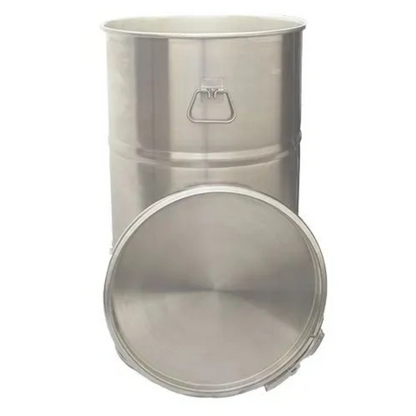 Brand New 60L Open Top Stainless Steel Drums