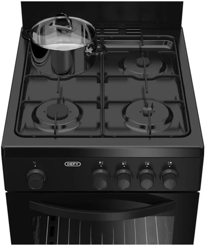 Defy DGS568 Carbon Steel Manual Gas Stove with Oven  (4 Burners)