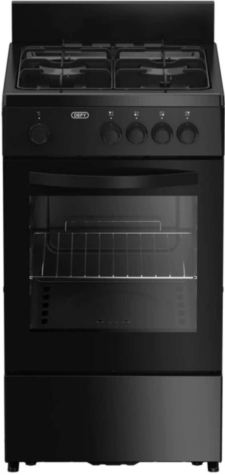 Defy DGS568 Carbon Steel Manual Gas Stove with Oven  (4 Burners)