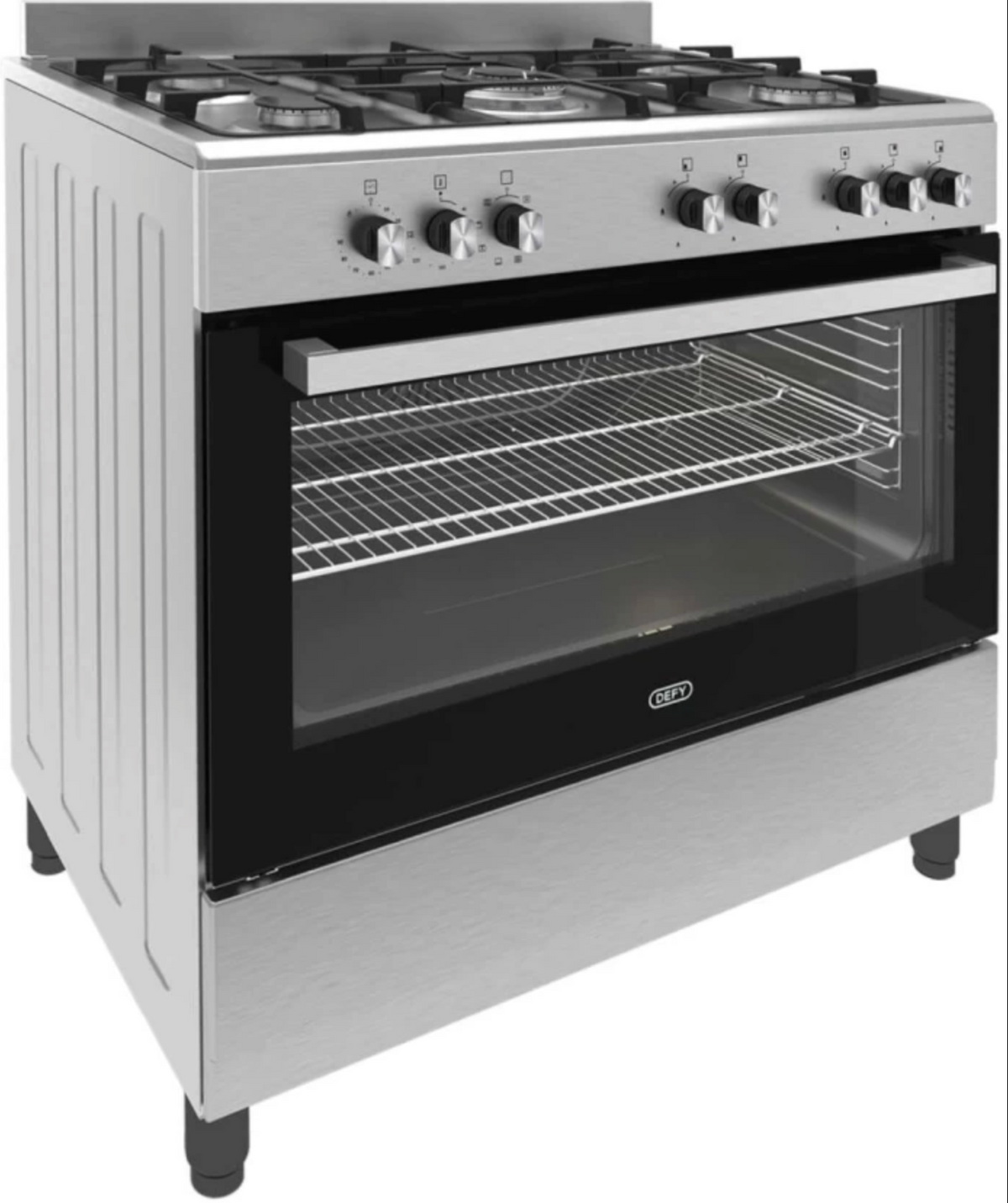 Defy DGS904 Stainless Steel Manual Gas Stove with Oven  (5 Burners)