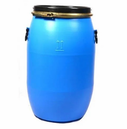 New 120 Litre Open Top Blue Plastic Drum
