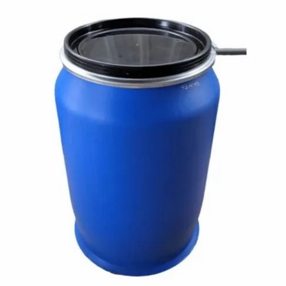 New 250 Litre Open Top Blue Plastic Drum