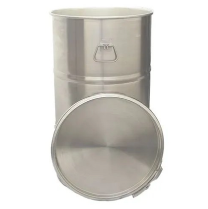 New 60 Litre Open Top Stainless Steel Drum