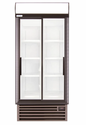 STAYCOLD Small Double Sliding Door Upright Display Fridge