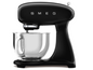 Smeg 4.8L Black Retro Stand Mixer SMF03BLEU