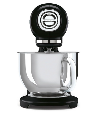 Smeg 4.8L Black Retro Stand Mixer SMF03BLEU